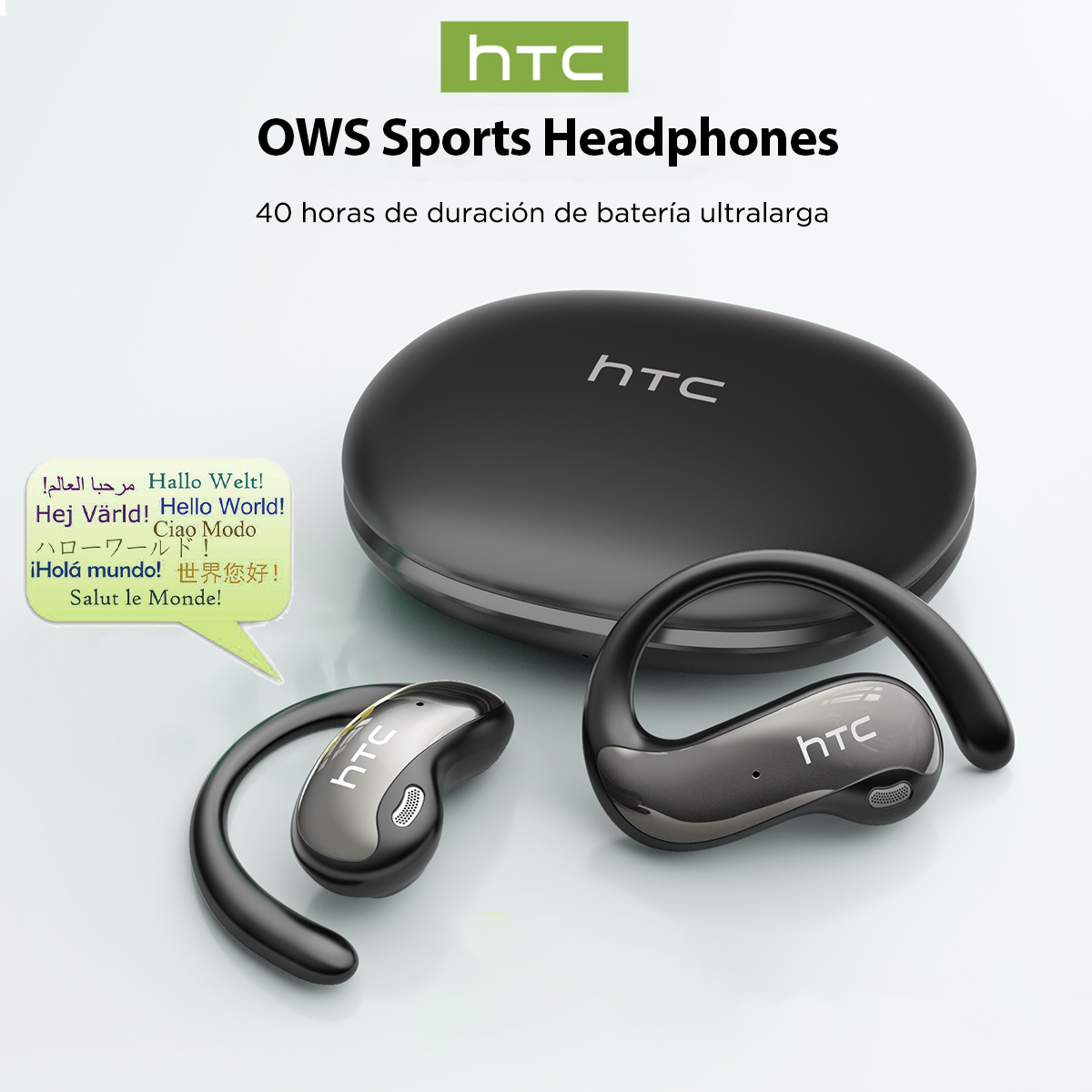 Sleep Mask Headphones Bluetooth - HTC NE19 Bluetooth-oortelefoon AI OWS Sport