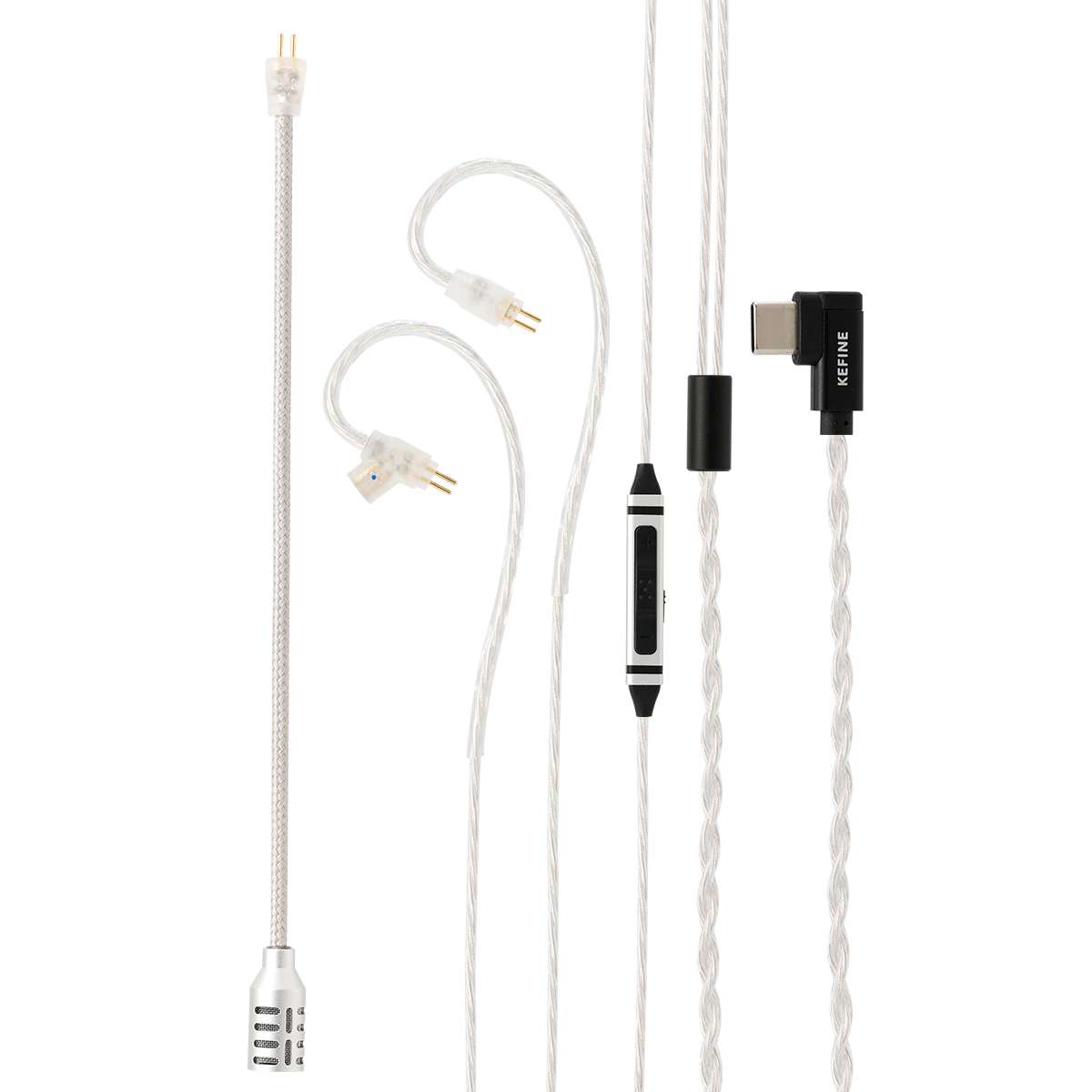 Type C Wired Earphones With Mic - Kefine Gaming-kabel voor HiFi bedrade oortelefoon