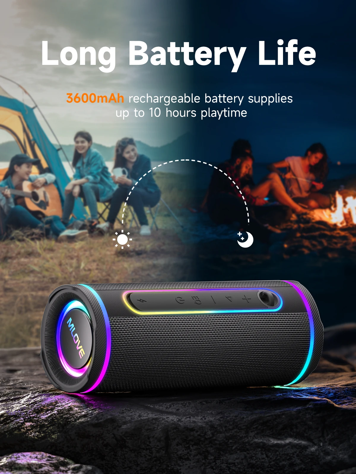 MLOVE E80 draagbare Bluetooth- - Portable Bluetooth Speaker Waterproof Ipx7 recensie en prijs