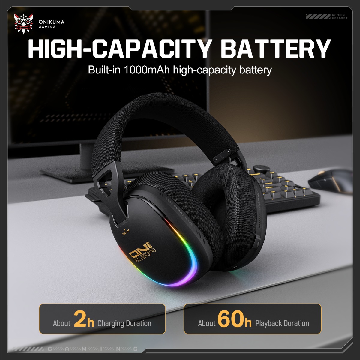 ONIKUMA GT805 Gaming Headset D - Gaming Headset With Mic Rgb recensie en prijs