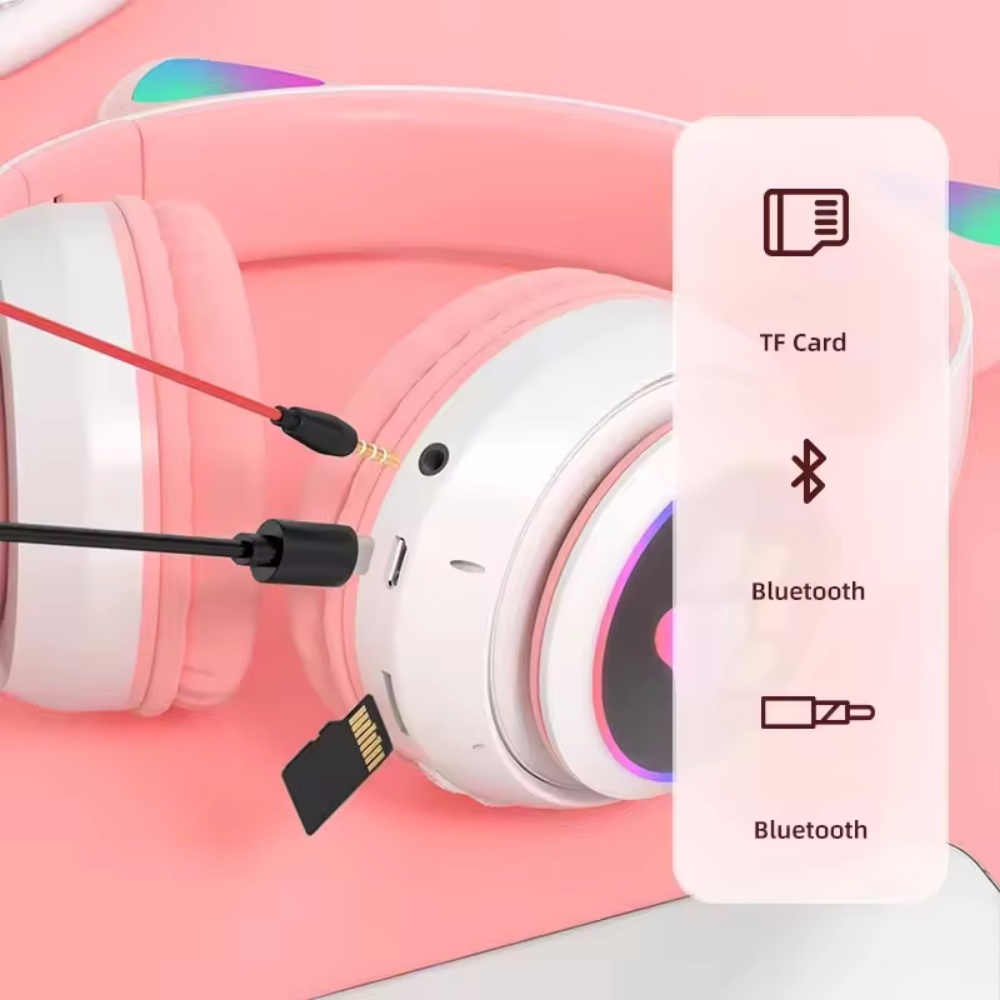 Leuke kattenoor Bluetooth-comp - Cat Ear Bluetooth Headset Led recensie en prijs