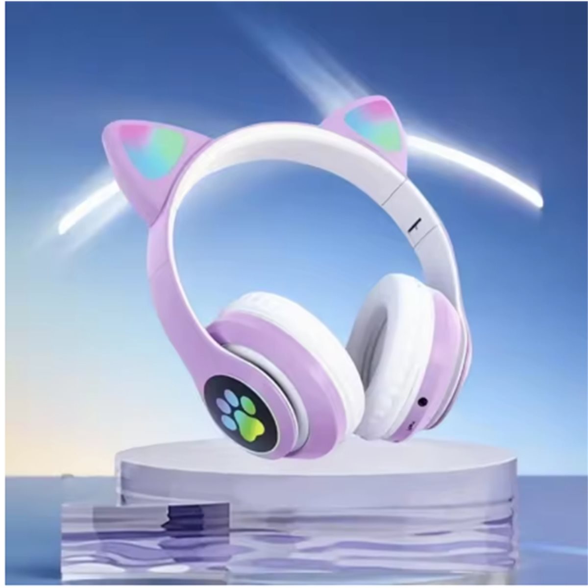 DT90 Nieuwe schattige kattenor - Cat Ear Bluetooth Headset Led recensie en prijs