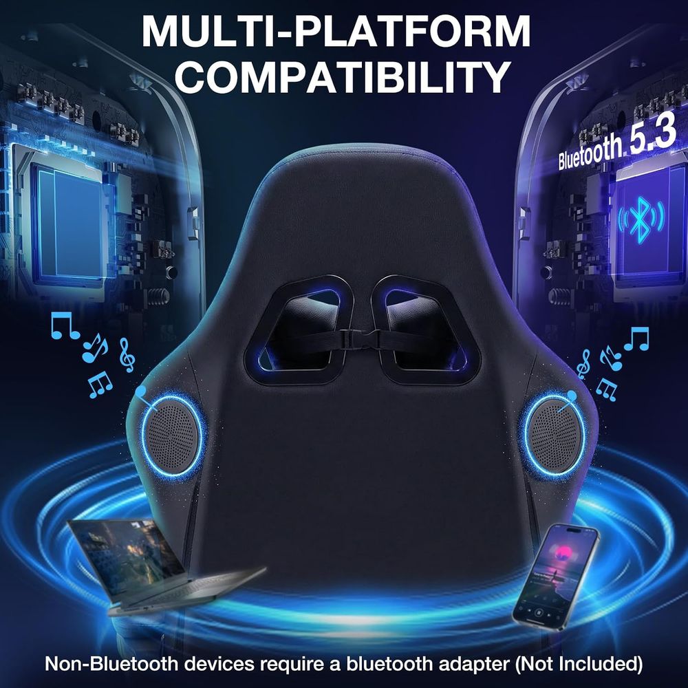 RGB-gamingstoel met Bluetooth- - Speakers recensie en prijs