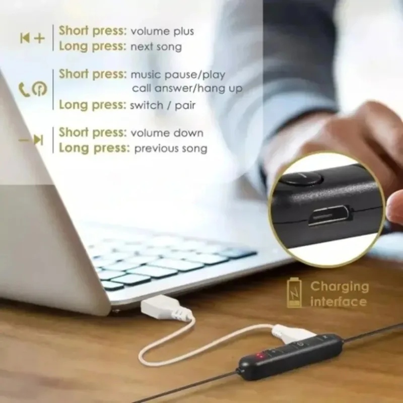 1/2/3/4 stuks Bluetooth-oordop - Magnetic Neckband Sports Earphones recensie en prijs