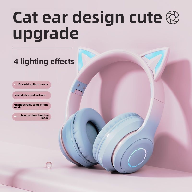 Nieuwe bestverkochte RGB Bluet - Cat Ear Bluetooth Headset Led recensie en prijs