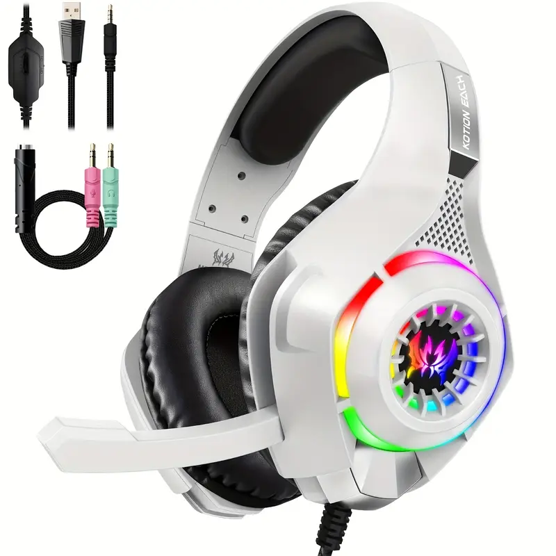 Gamingheadset voor pc, PS4, PS - Gaming Headset With Mic Rgb recensie en prijs